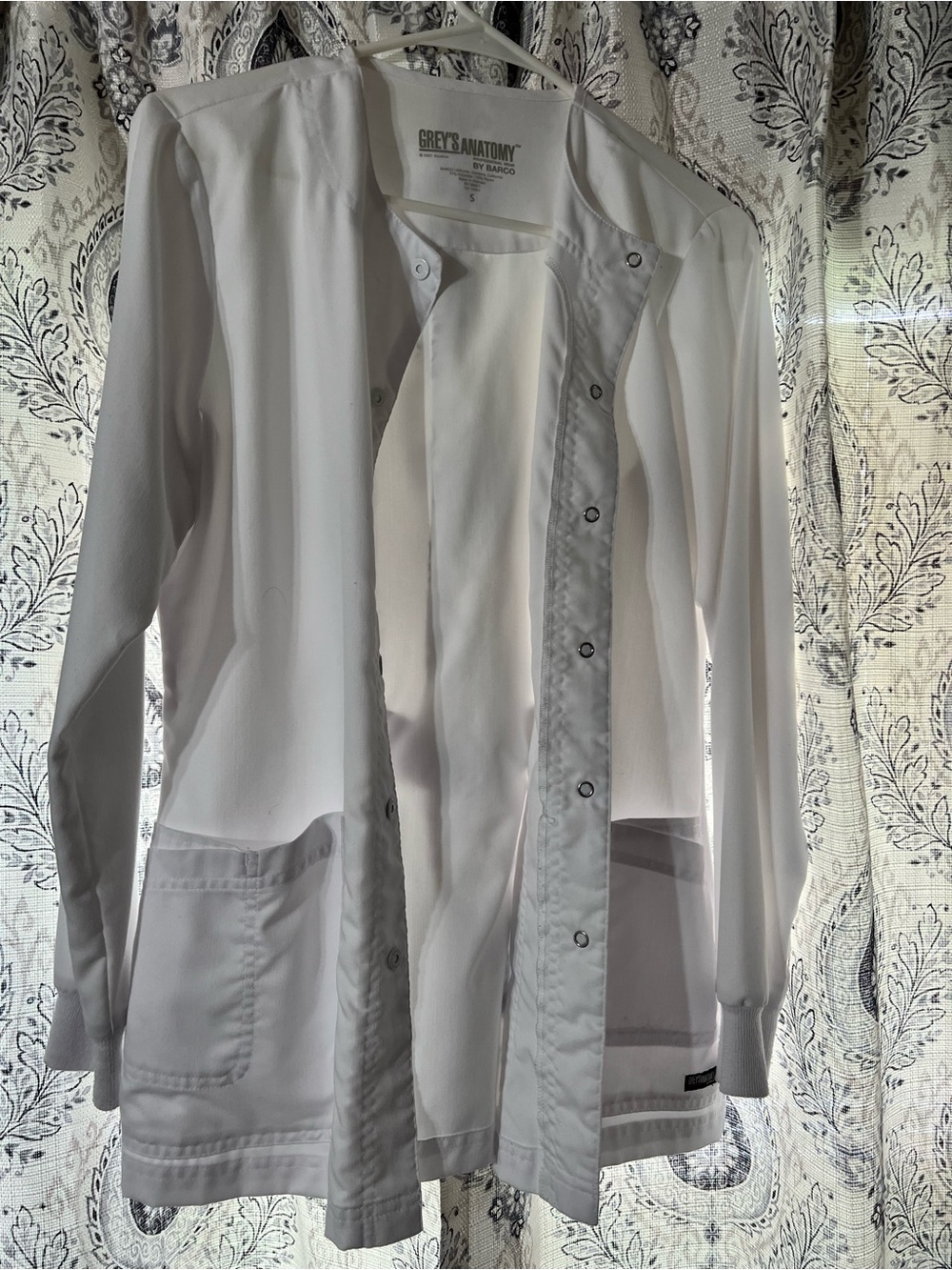 Grey's Anatomy White Medical Scrub Jacket by Barco